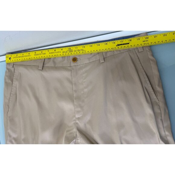 Brooks Brothers Performance Chino Golf Pants Men 40X30 Beige Lightweight Stretch - Picture 7 of 11